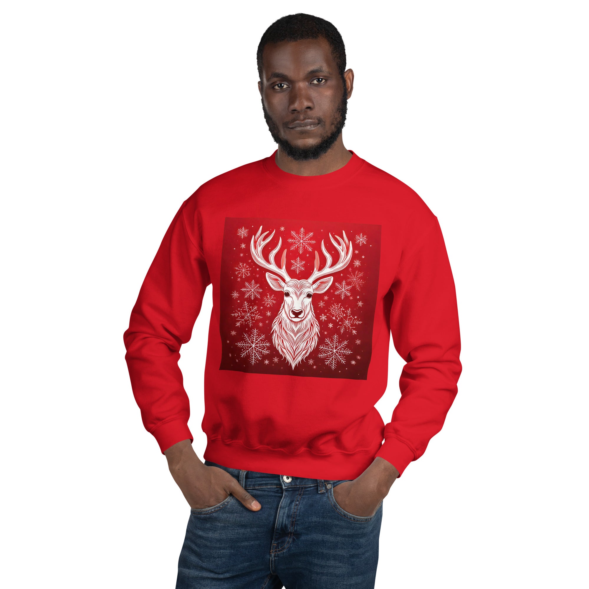Unisex Christmas Party Sweatshirt. Christmas Sweater Alternative. Red or White Pullover. WickedYo.